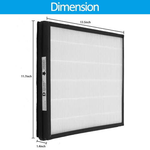 WOCASE packaging includes two HEPA D-size filters and two carbon pre-filters.