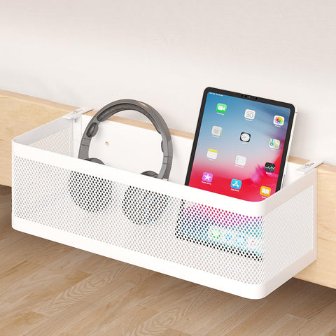 WOCHUANGSI bedside caddy shelf on bunk bed rail keeps phone within reach
