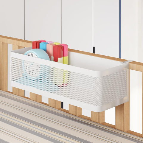 WOCHUANGSI easy install bedside caddy enhances small rooms with quick access storage
