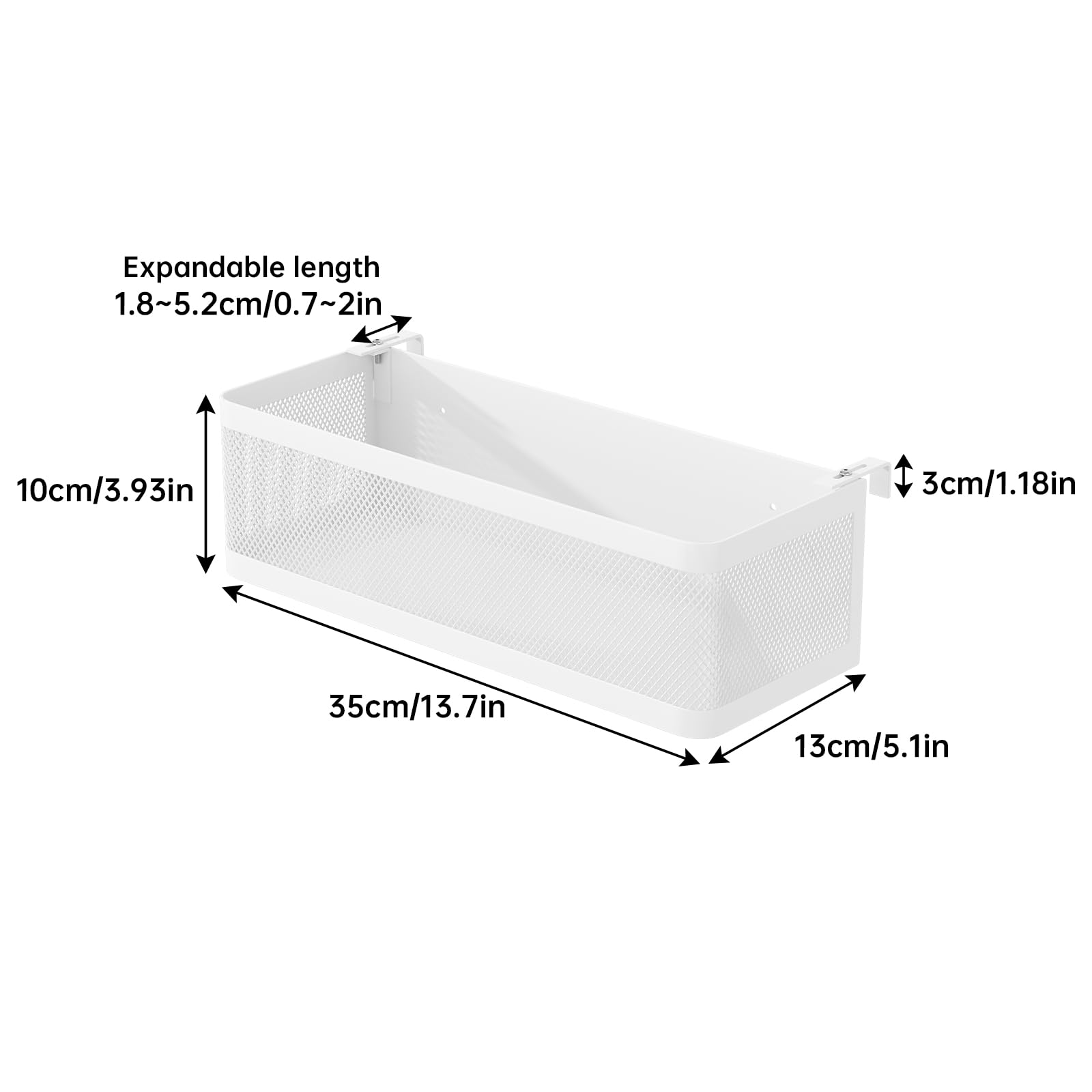 WOCHUANGSI bedside caddy shelf with mesh iron design for sturdy storage