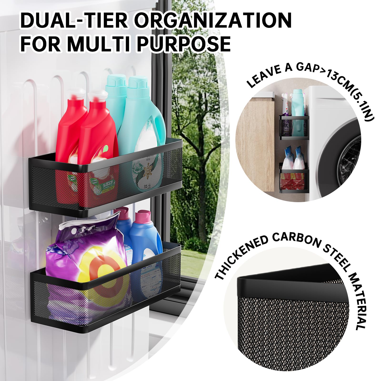 WOCUBEHOME open mesh design offers quick visibility and easy cleaning.