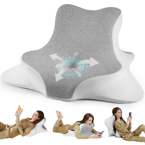 WOGAHEV reading pillow with high curve for comfortable leaning