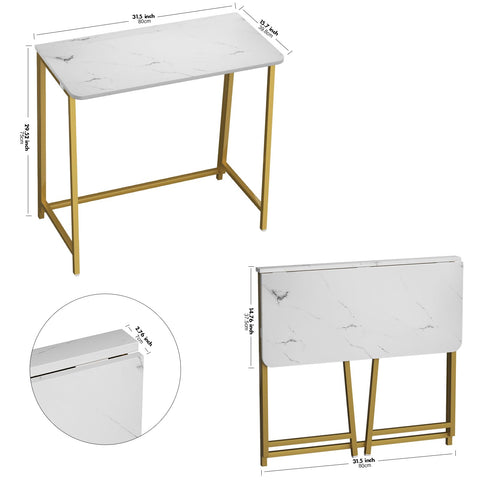 WOHOMO faux marble top elevates modern home office aesthetics.