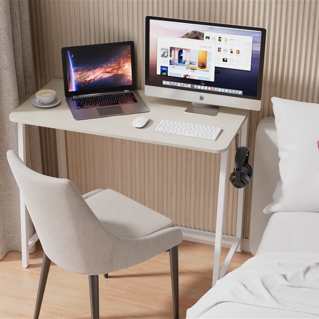 WOHOMO folding desk with quick assembly and included tools for faster setup.