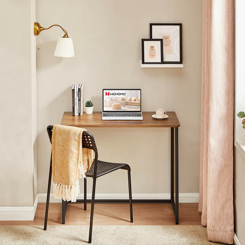WOHOMO desk dimensions unfolded show spacious 31.5-inch workspace.