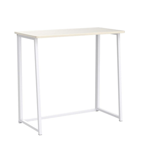 WOHOMO folding desk setup in a compact home office saves space and improves focus.