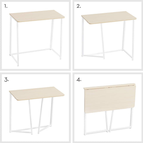 WOHOMO folding desk weighs about 15 pounds for easy transport.