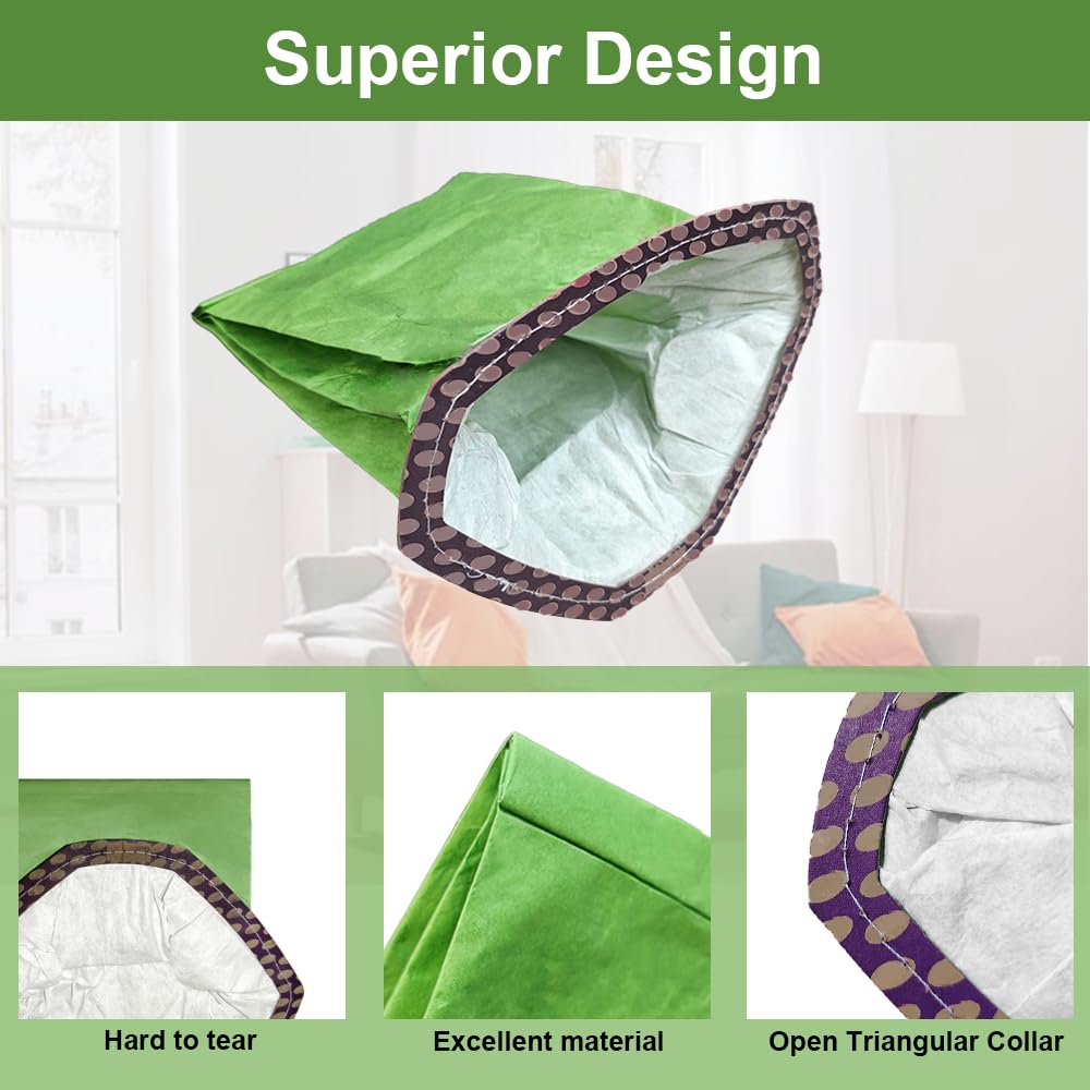 Wokinaya 107314 bag allows debris dumping with no washing required