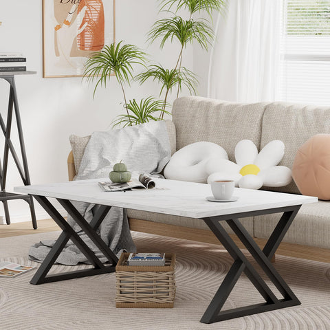 Wolawu coffee table serves as cocktail or side table in compact spaces.