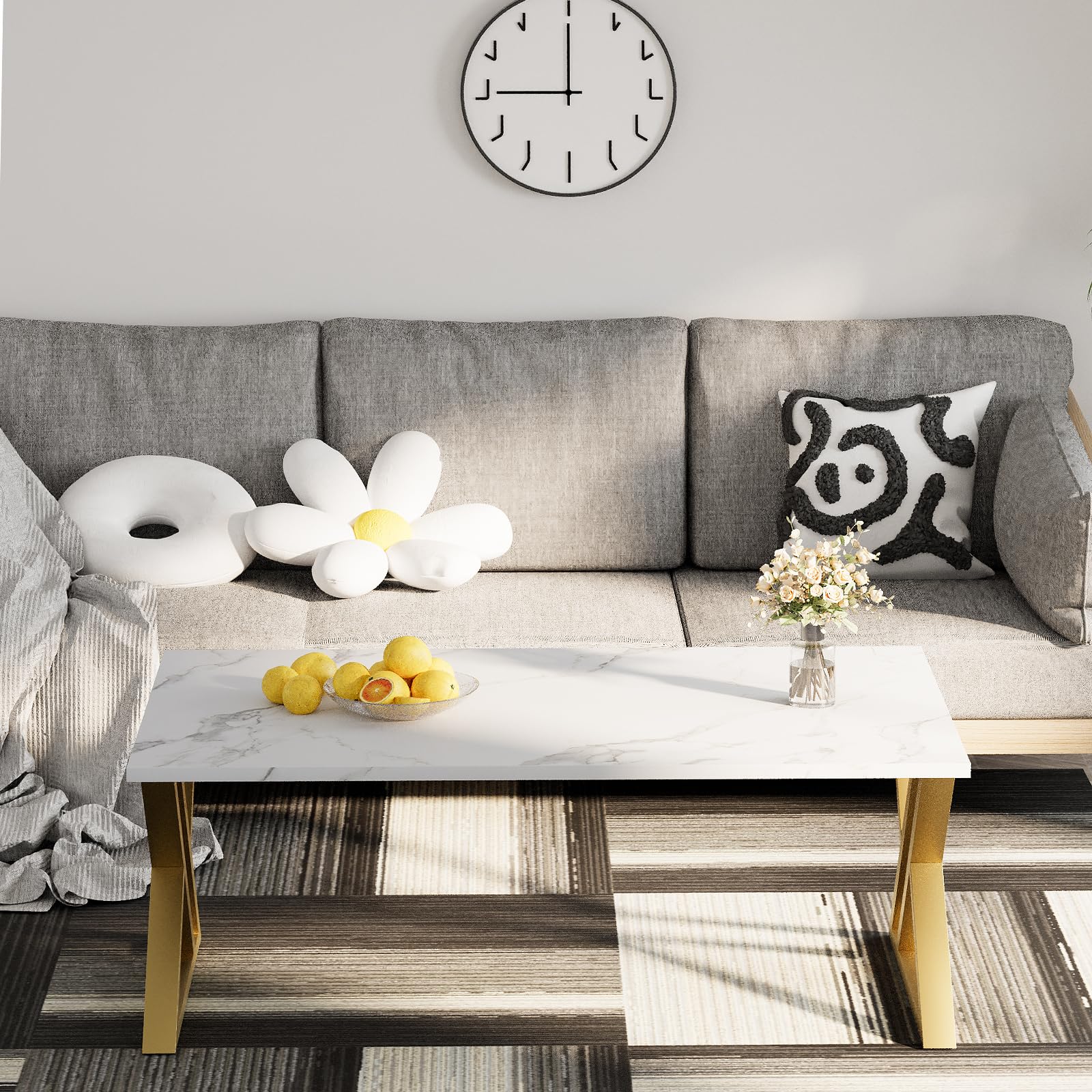 Wolawu coffee table shown in a living room setup.
