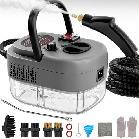 Wolfbella steam cleaner heat-up in 15 seconds for fast, chemical-free cleaning.