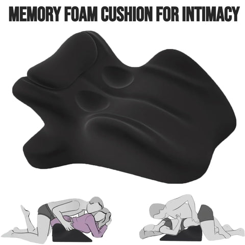 Woless Couple Sweet Pillow Wedge Memory Foam core contours your body for support.