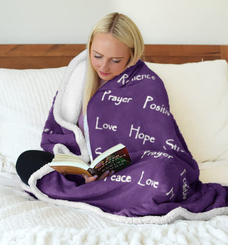 Wolf Creek Blanket Sherpa reverse close-up highlights plush texture and luxurious warmth.