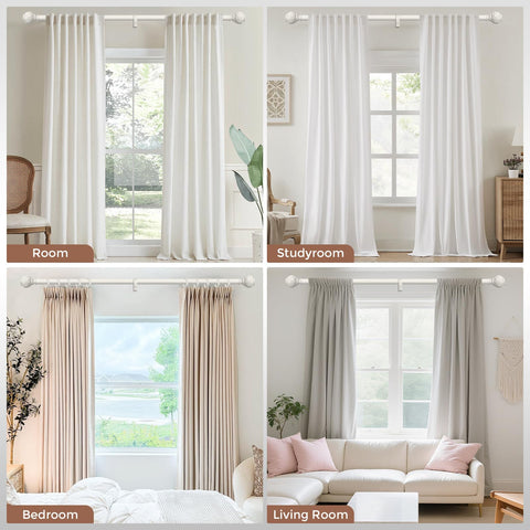 Wolistsa antique white finials add vintage charm and a polished finish
