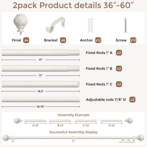 Included brackets and screws enable quick, secure mounting.