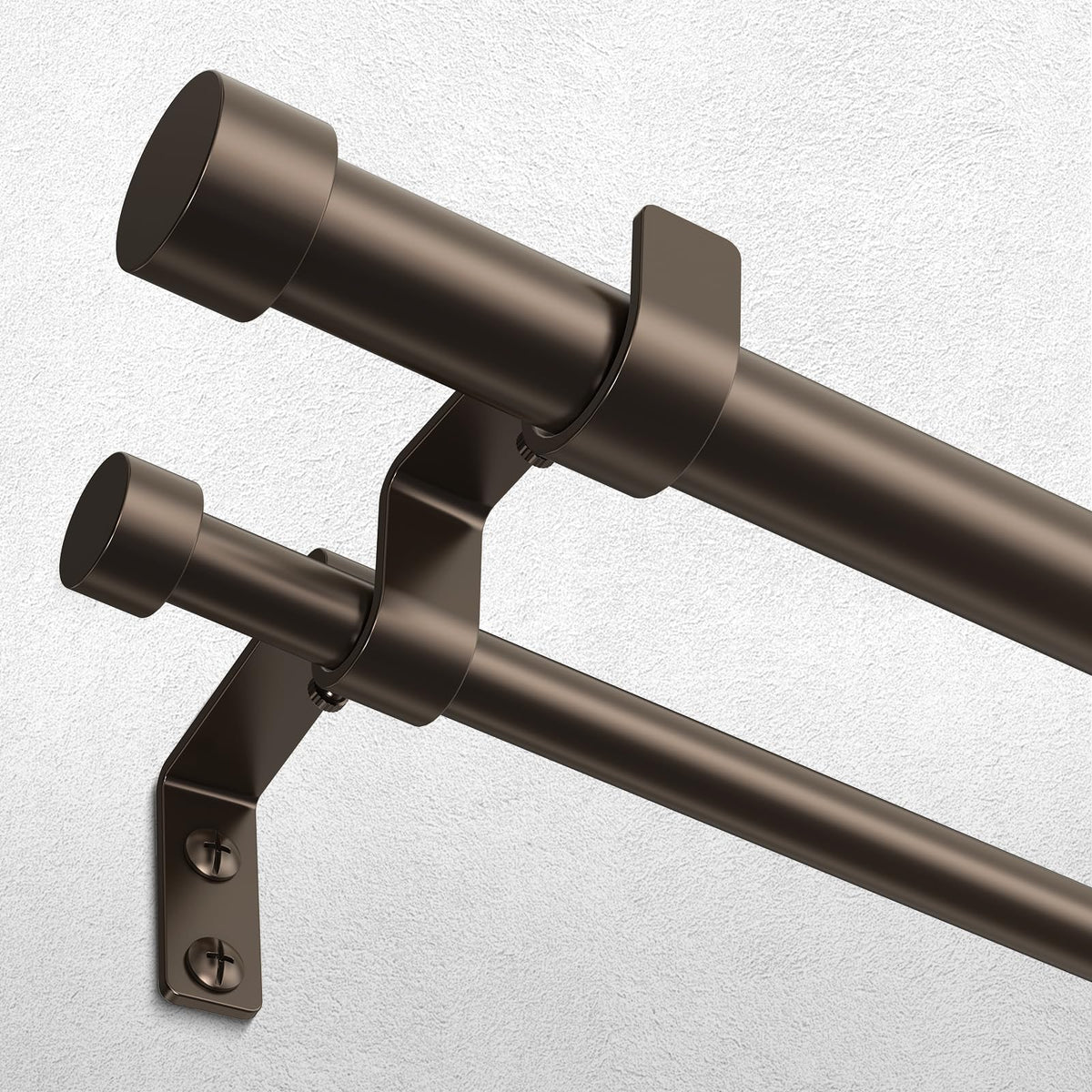 Wolistsa bronze double curtain rod finials add premium style and durability