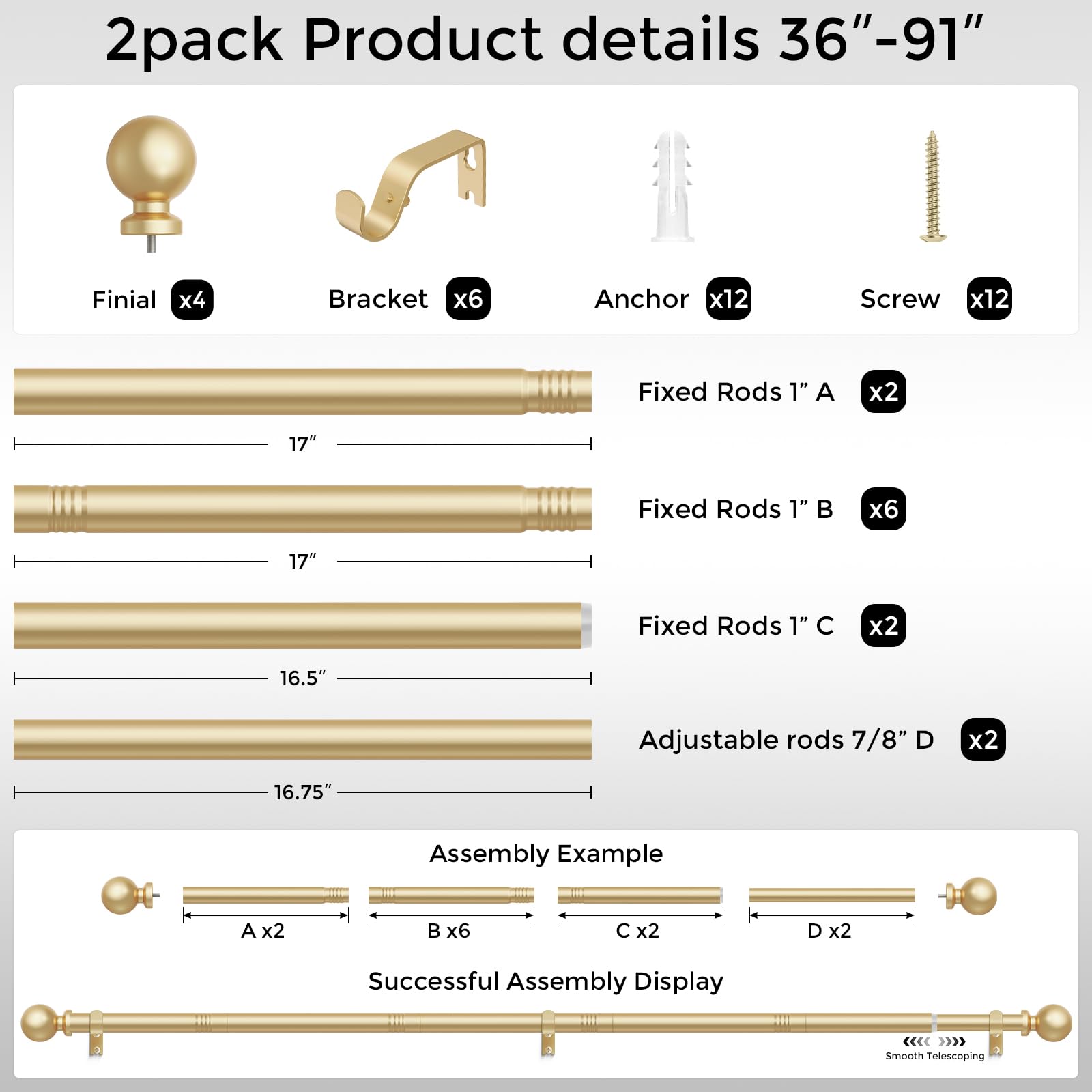 Wolistsa compatible curtain types works with grommet and rod-pocket styles.