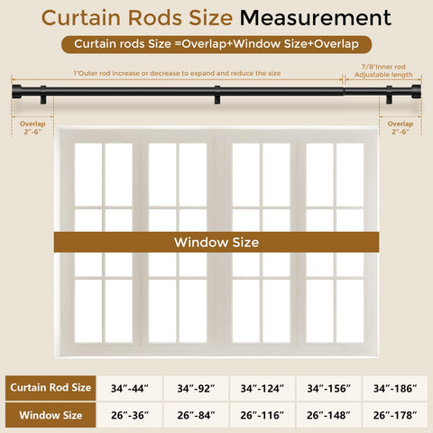 Wolistsa curtain rod suitable for various room types and panels