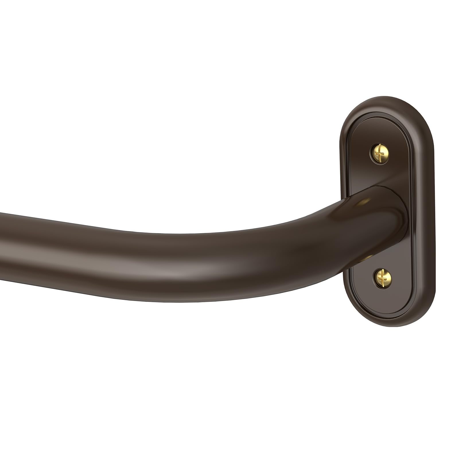 Wolistsa bronze wrap-around curtain rod seals light for deeper sleep