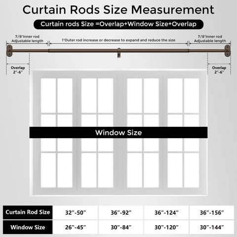 Wolistsa heavy-duty rod prevents sagging and keeps lines clean