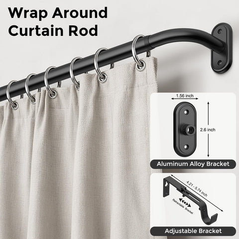 Wolistsa 1-inch diameter heavy-duty rod for durable coverage.