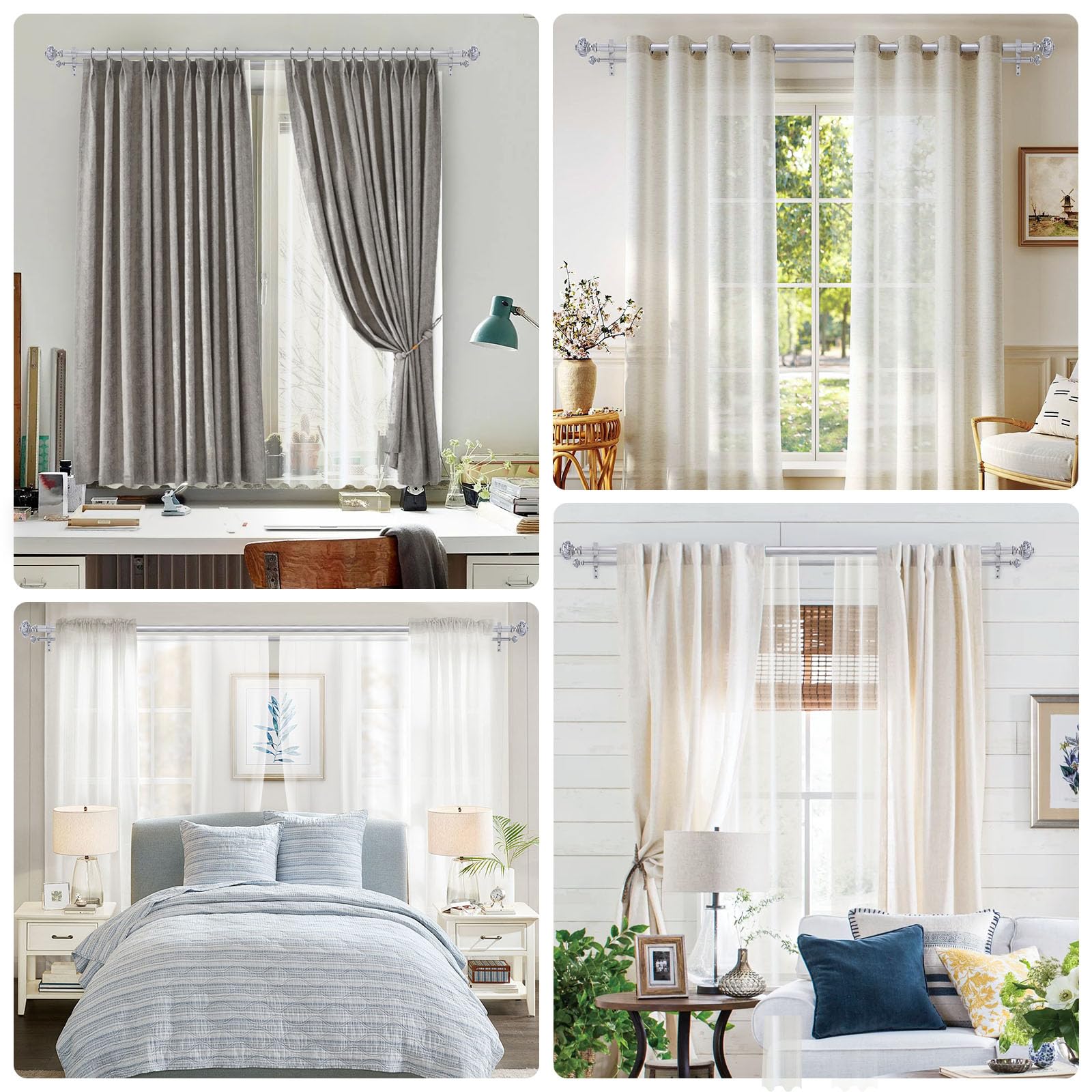 Wolistsa retractable-length rod shows flexible fit for multiple window sizes.