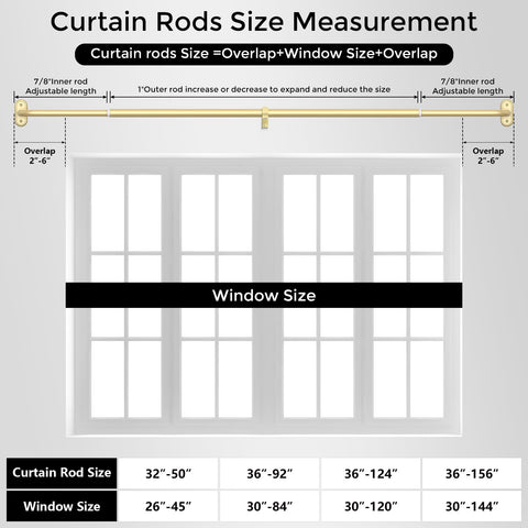 Wolistsa modern gold curtain rod complements many decors.