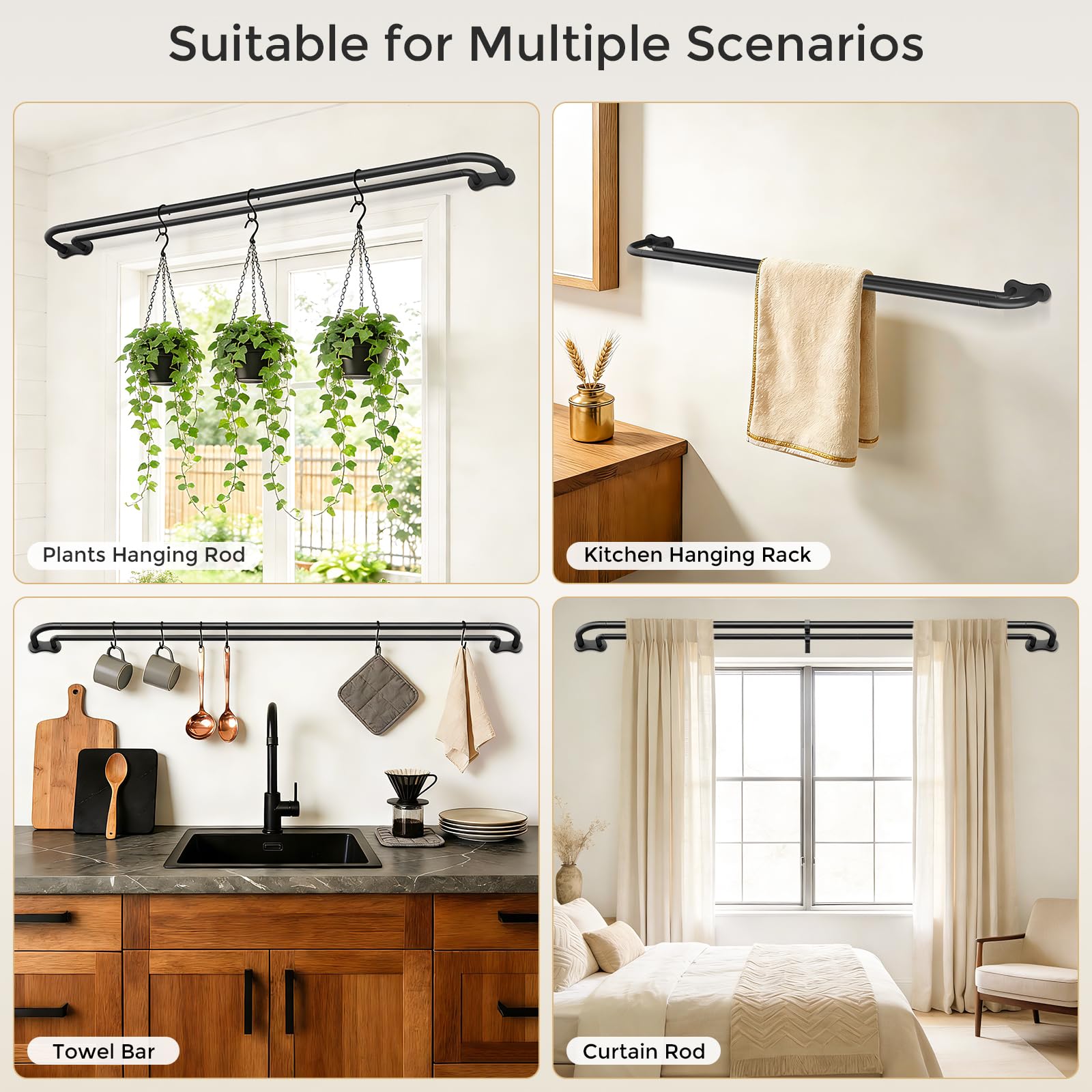 Wolistsa sleek black finish suits modern spaces