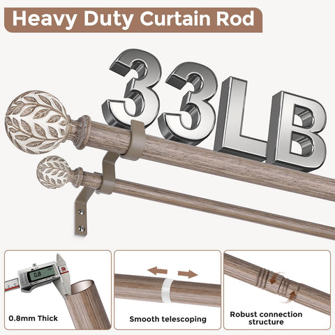 Wolistsa telescopic adjustable curtain rod adapts to various window sizes with ease