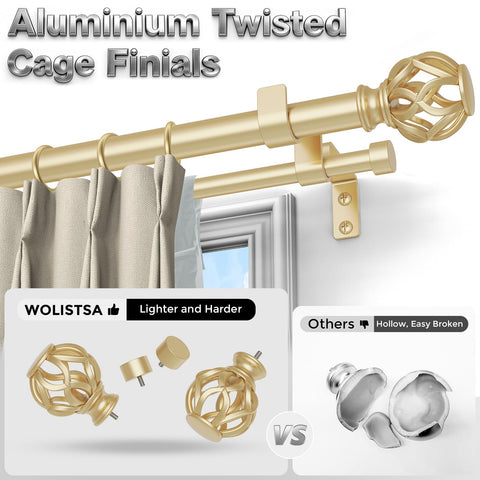 Wolistsa telescoping rod extension showing easy length adjustment from 36 to 124 inches.