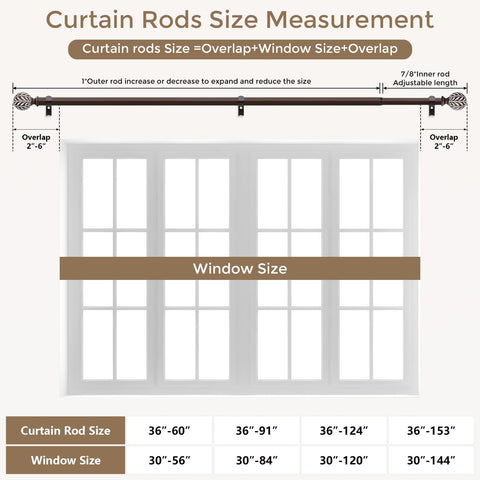 Wolistsa versatile curtain rod suitable for bedrooms, kitchens, nurseries, and more.