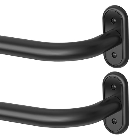 Wolistsa wrap-around curtain rod close-up shows seamless light blockage.
