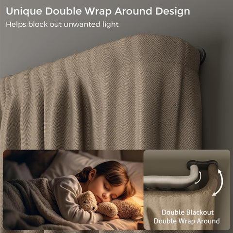 Wolistsa wrap-around end brackets provide sturdy support and clean lines.