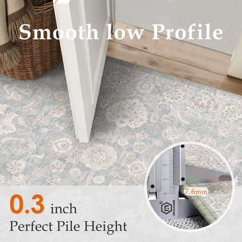 WondRg anti slip dots hold rug securely on wood or tile floors
