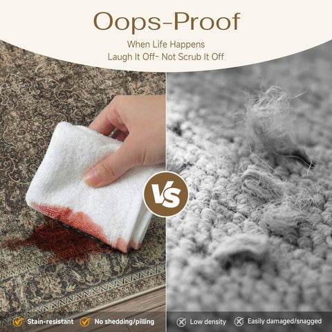 WondRg machine washable rug simplifies cleaning for busy homes.