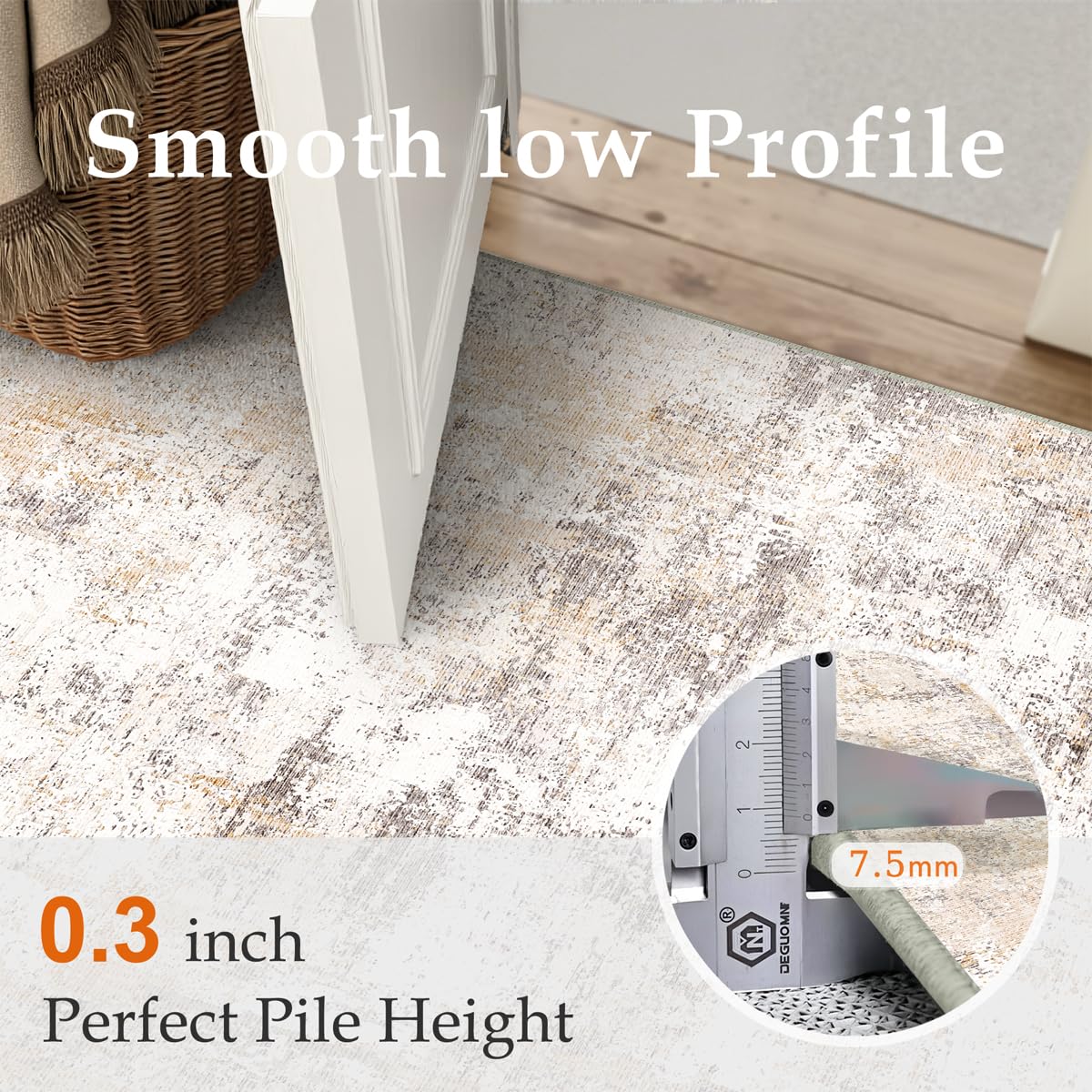 WondRg fade-resistant indoor rug maintains colors.