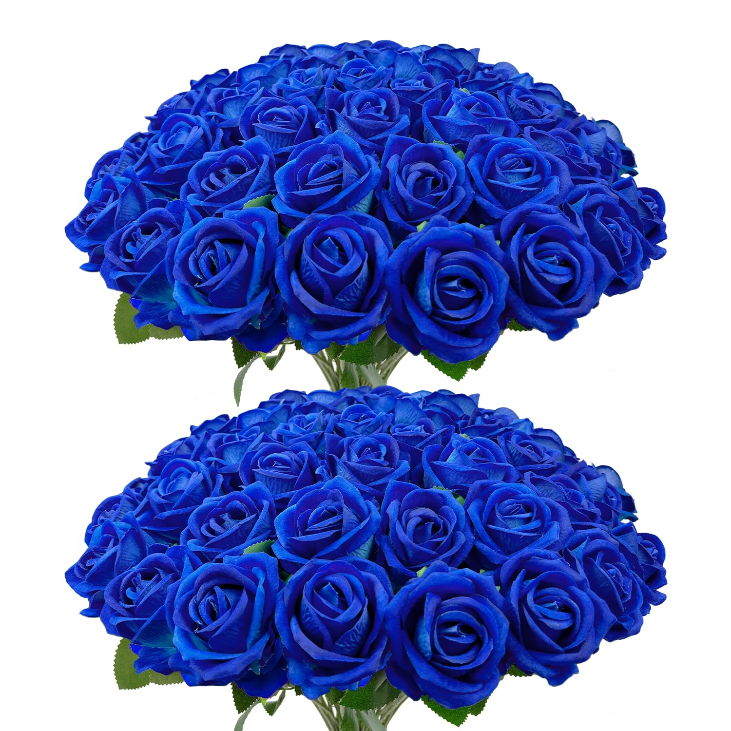 Wondrus blue velvet roses bouquet for elegant home décor and centerpieces.