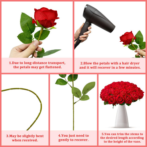 Wondrus artificial roses add elegant home table decor for any occasion.