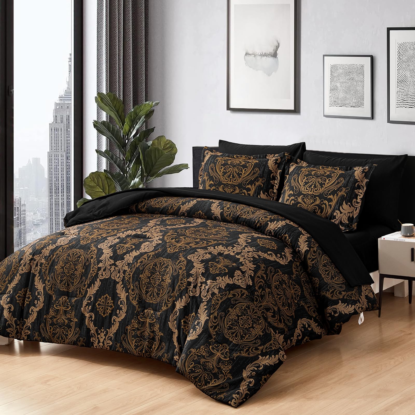 Packaging image of WONGS BEDDING 7-piece bed-in-a-bag for easy upgrade
