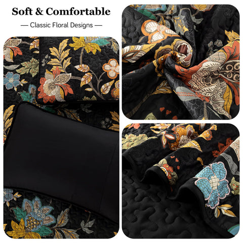 WONGS BEDDING all-season quilt set is ideal for layering in spring and winter.