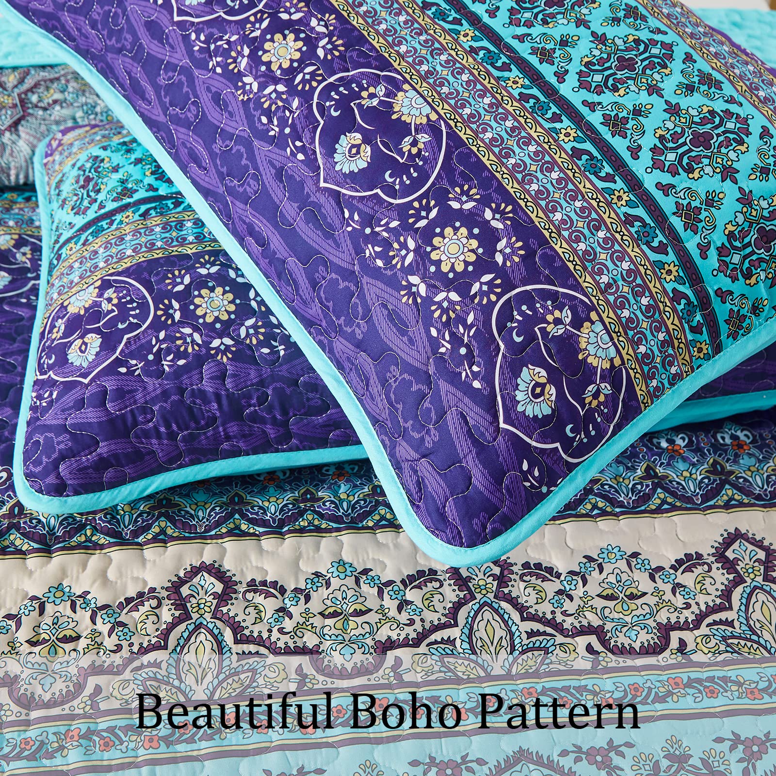 WONGS BEDDING folded quilt display emphasizes lightweight microfiber.