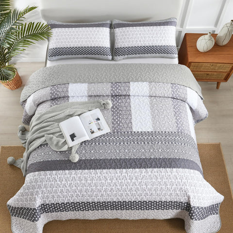 WONGS BEDDING boho stripe pillow shams highlight reversible design for versatile decor.