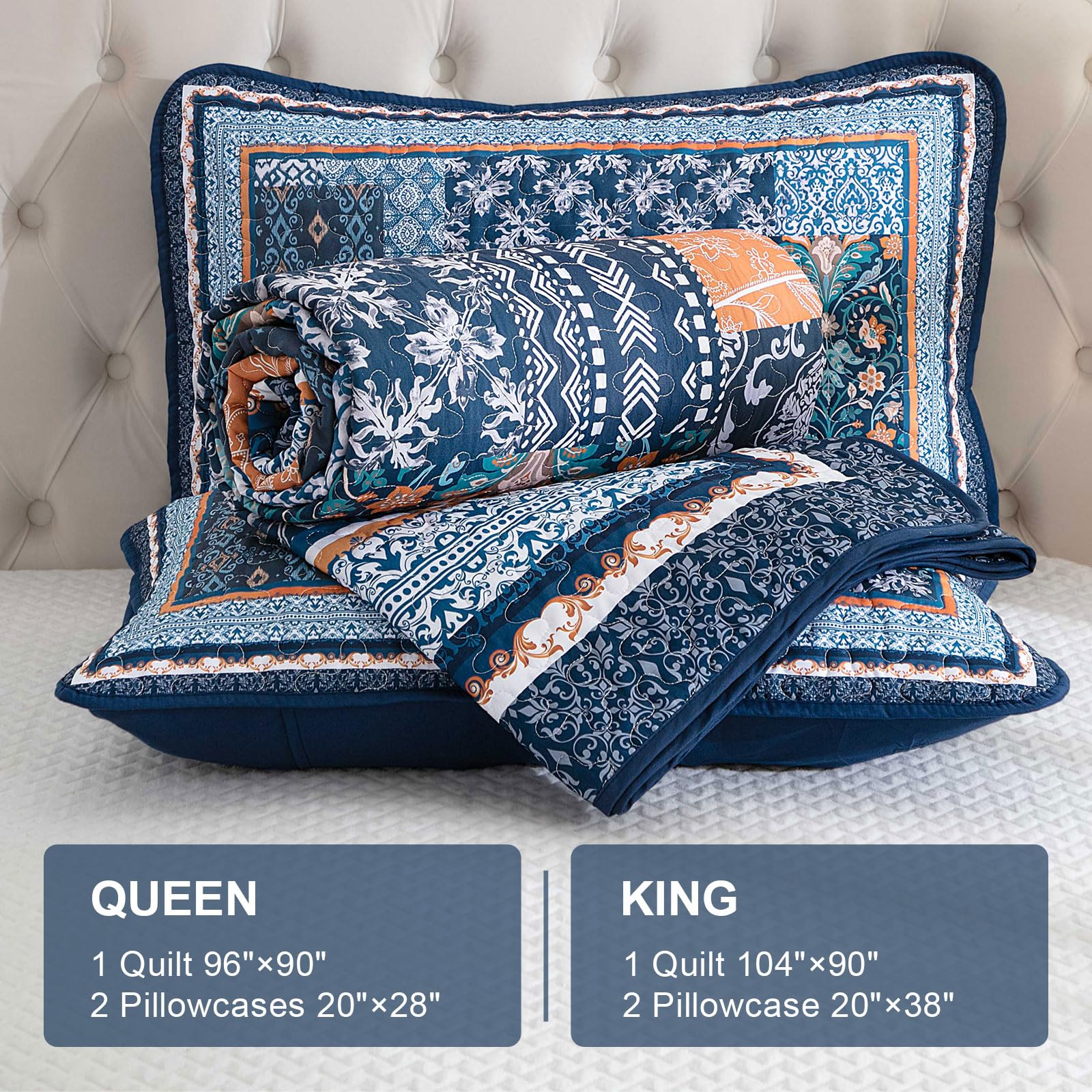 WONGS BEDDING fine stitching detail supports durability and lasting charm.