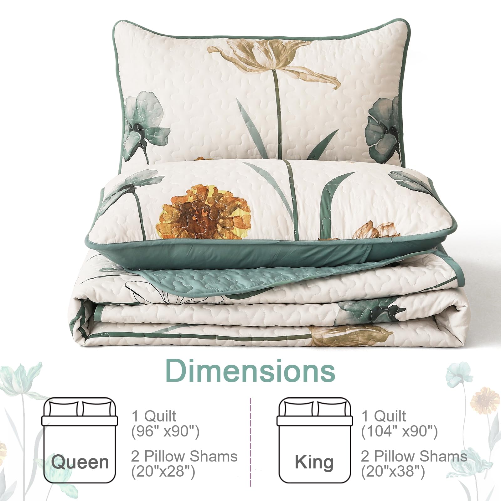 WONGS BEDDING floral farmhouse styling complements rustic bedroom decor.