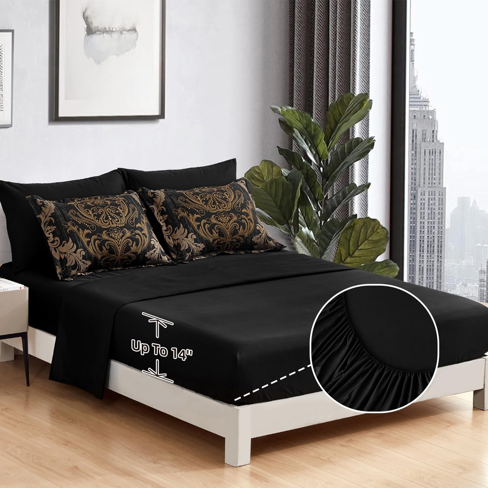 WONGS BEDDING microfiber texture overall bed-in-a-bag look, easy care and softness for year-round comfort.