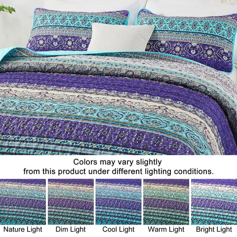 WONGS BEDDING microfiber quilt with a soft touch and breathable design.
