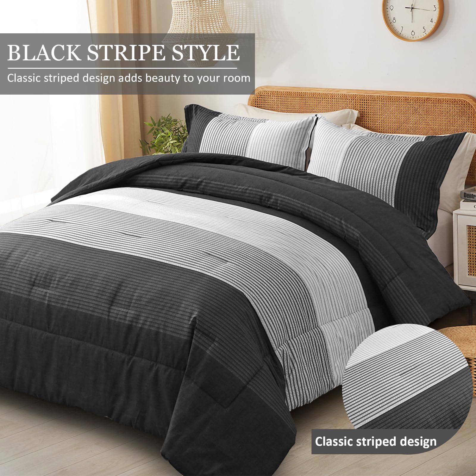 WONGS BEDDING queen size comforter enhances all-season warmth