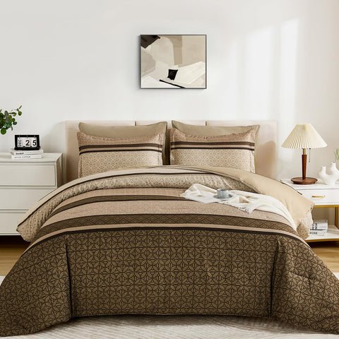 WONGS Bedding queen size set layout showcases complete bed in a bag convenience