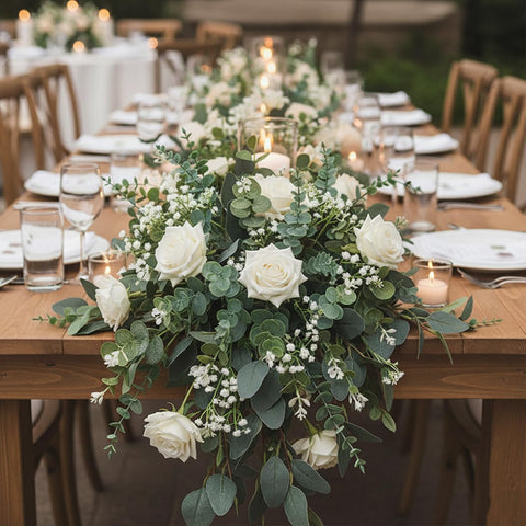 WONICE Baby Breath eucalyptus stems variety for romantic centerpieces