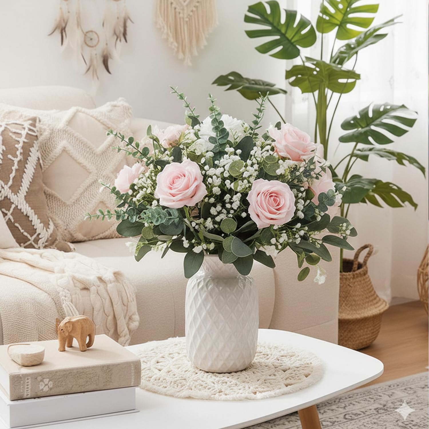 WONICE home decor stems add timeless greenery to spaces